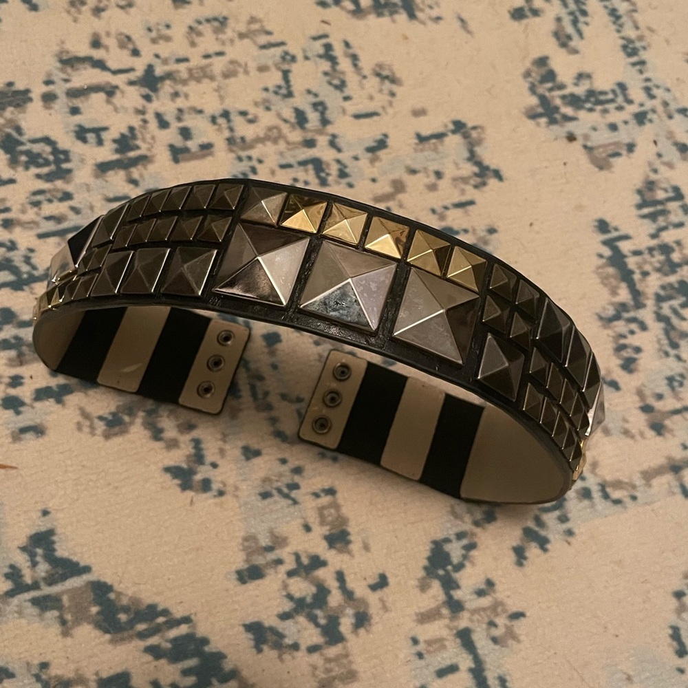 BCBG Metallic Stud Waist Belt